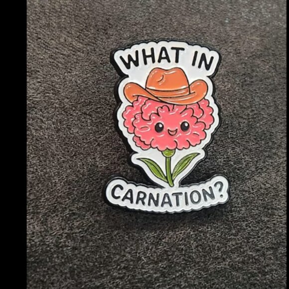 What In Carnation? Flower Pin - Picture 1 of 2